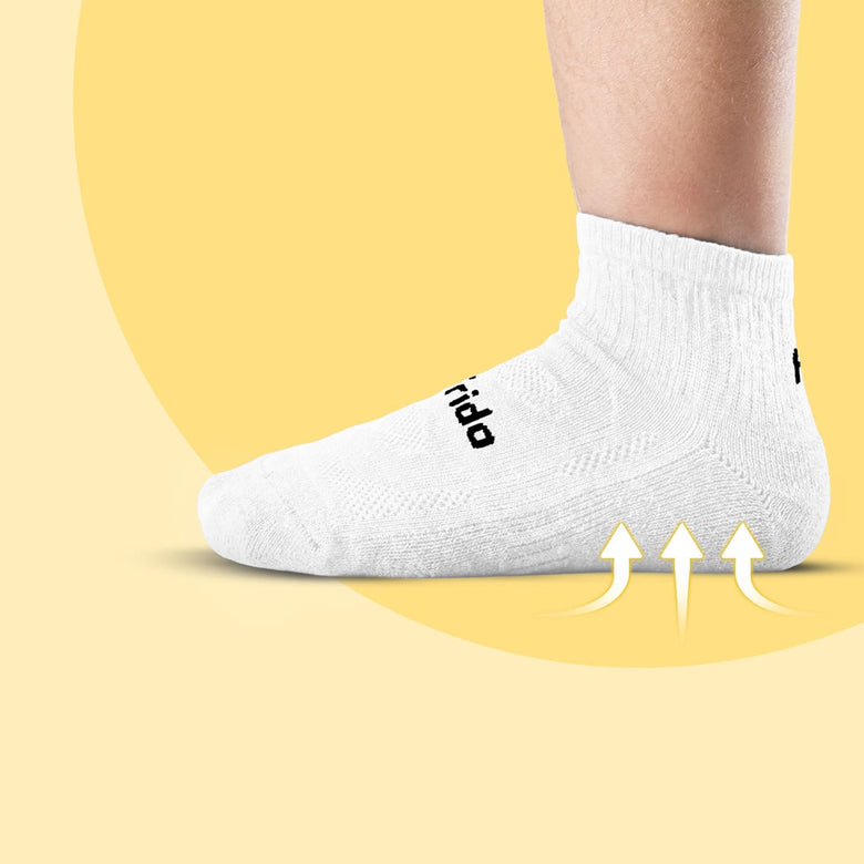 Cushioned Heel And Toe Reduce Impact On Growing Feet