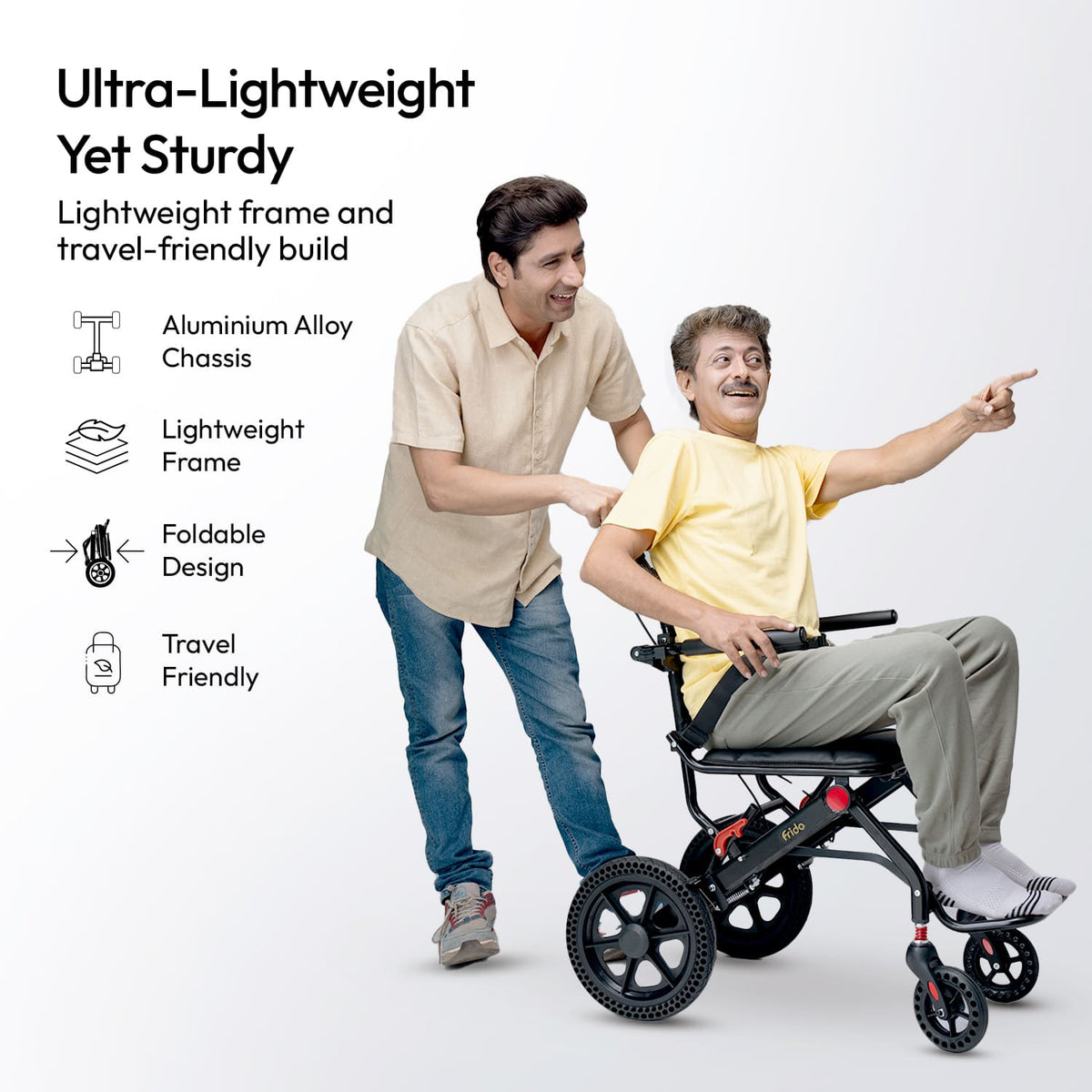Frido Foldable Travel Wheelchair
