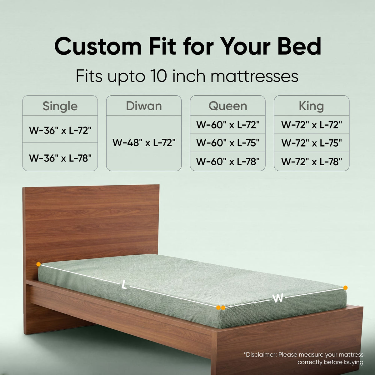 Frido Mattress Protector - Bamboo Terry Fabric