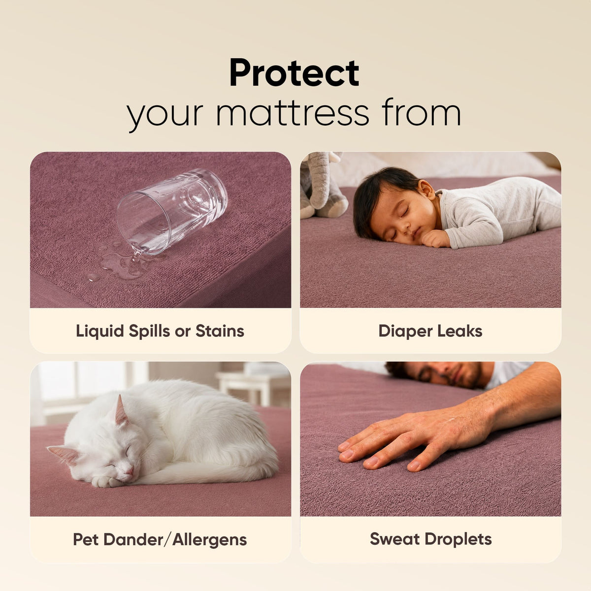 Frido Mattress Protector - Bamboo Terry Fabric