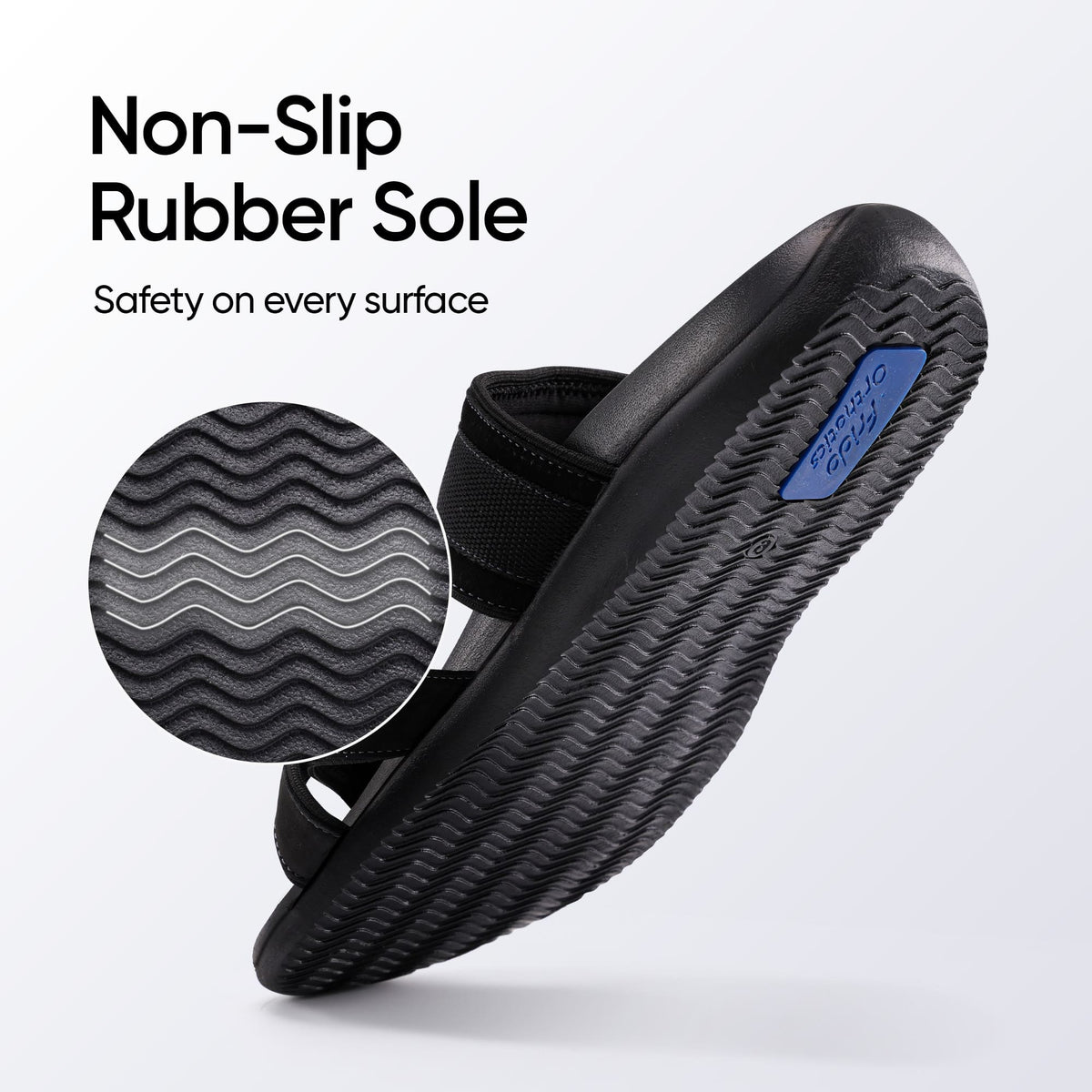 Frido Men's Orthotics Toe Ring Sandals
