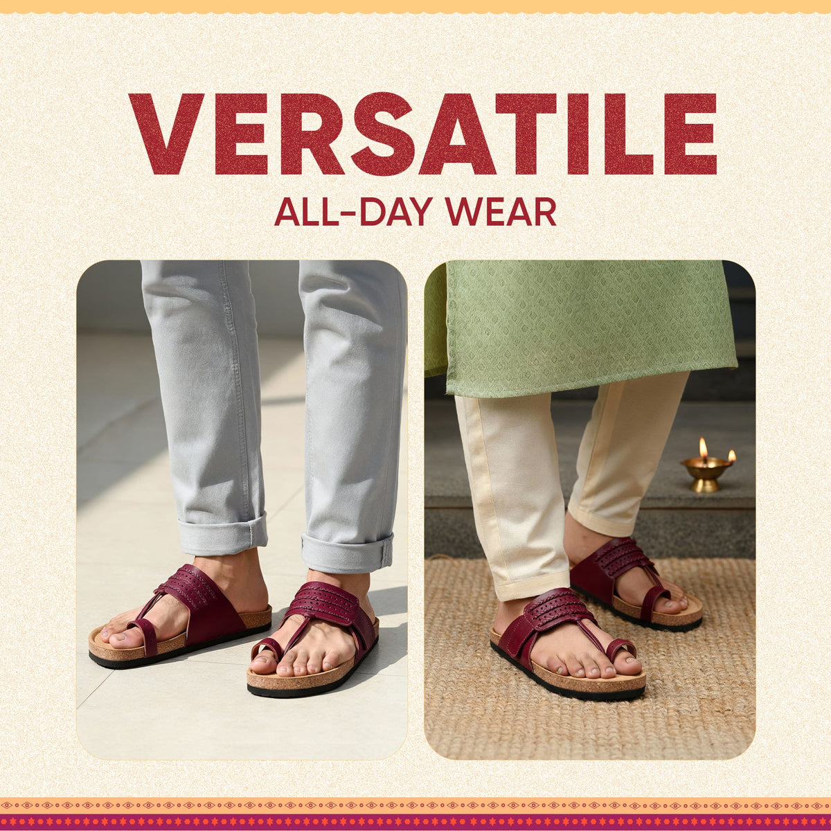 Frido Puneri Chappal - Men