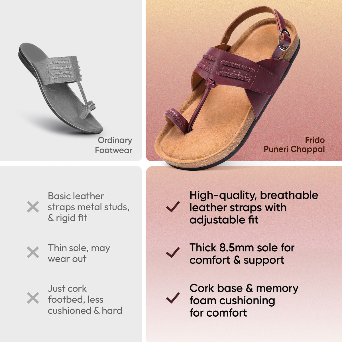 Frido Puneri Chappal - Women