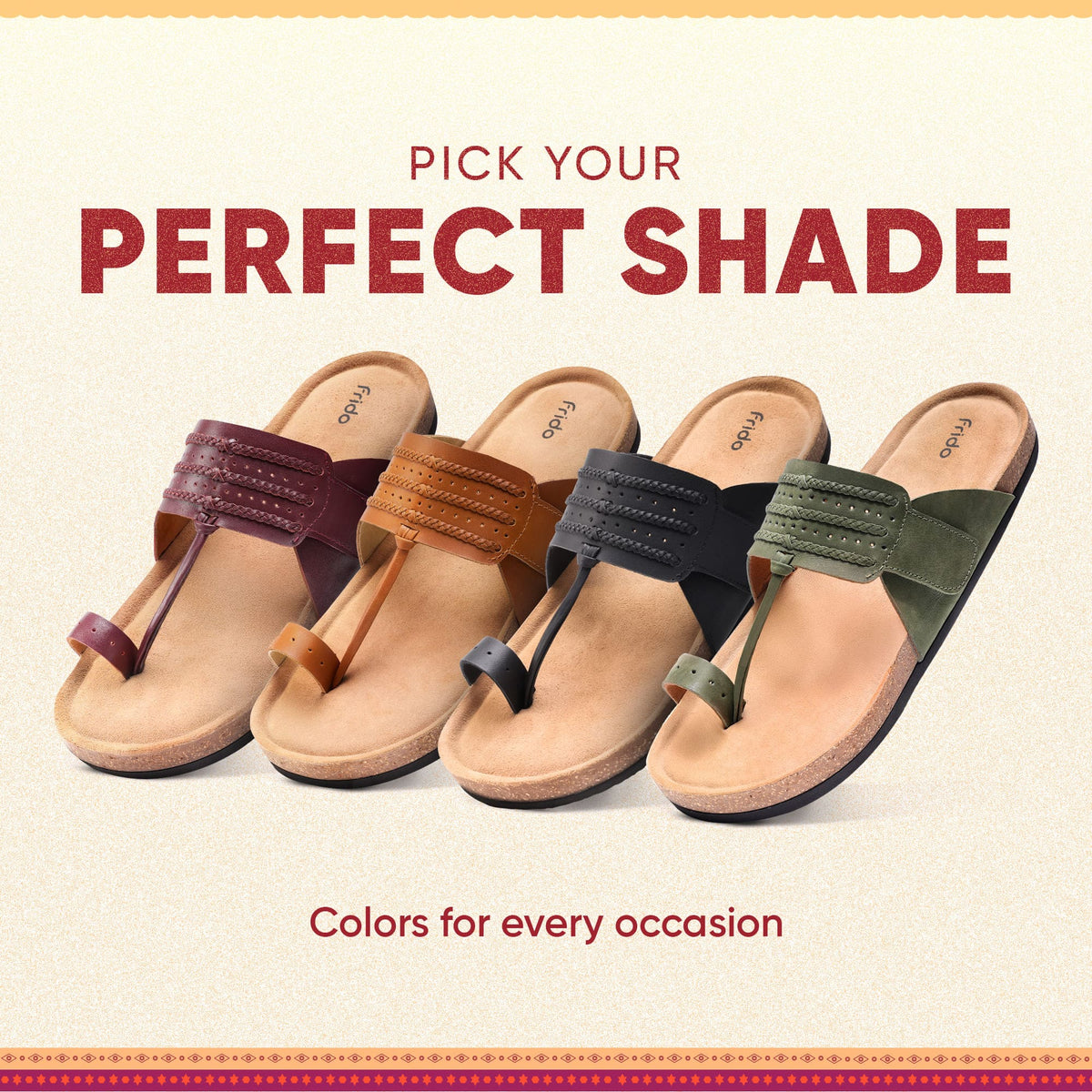 Frido Puneri Chappal - Men