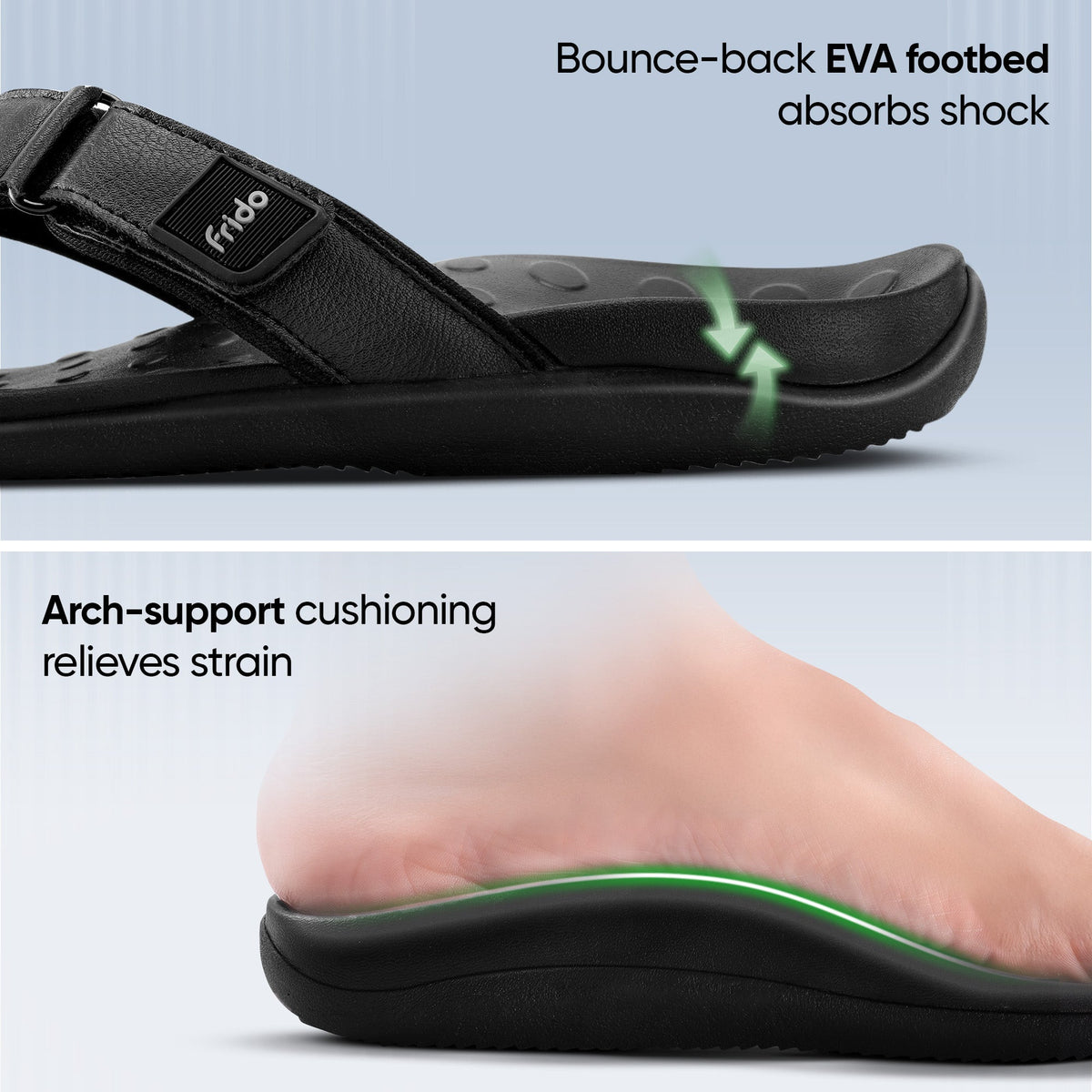 Frido Unisex Orthotics V-Strap Sandals