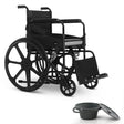 Frido 2 in 1 Foldable Wheelchair for Regular and Commode Use(FSC101)