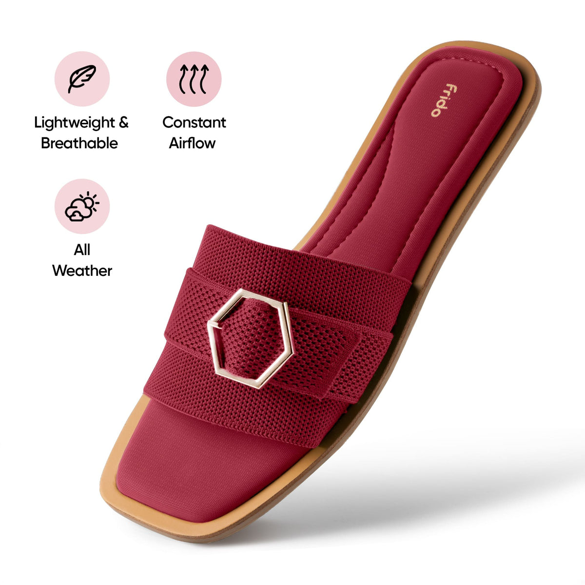 Frido Women's Comfort Flat Sandal