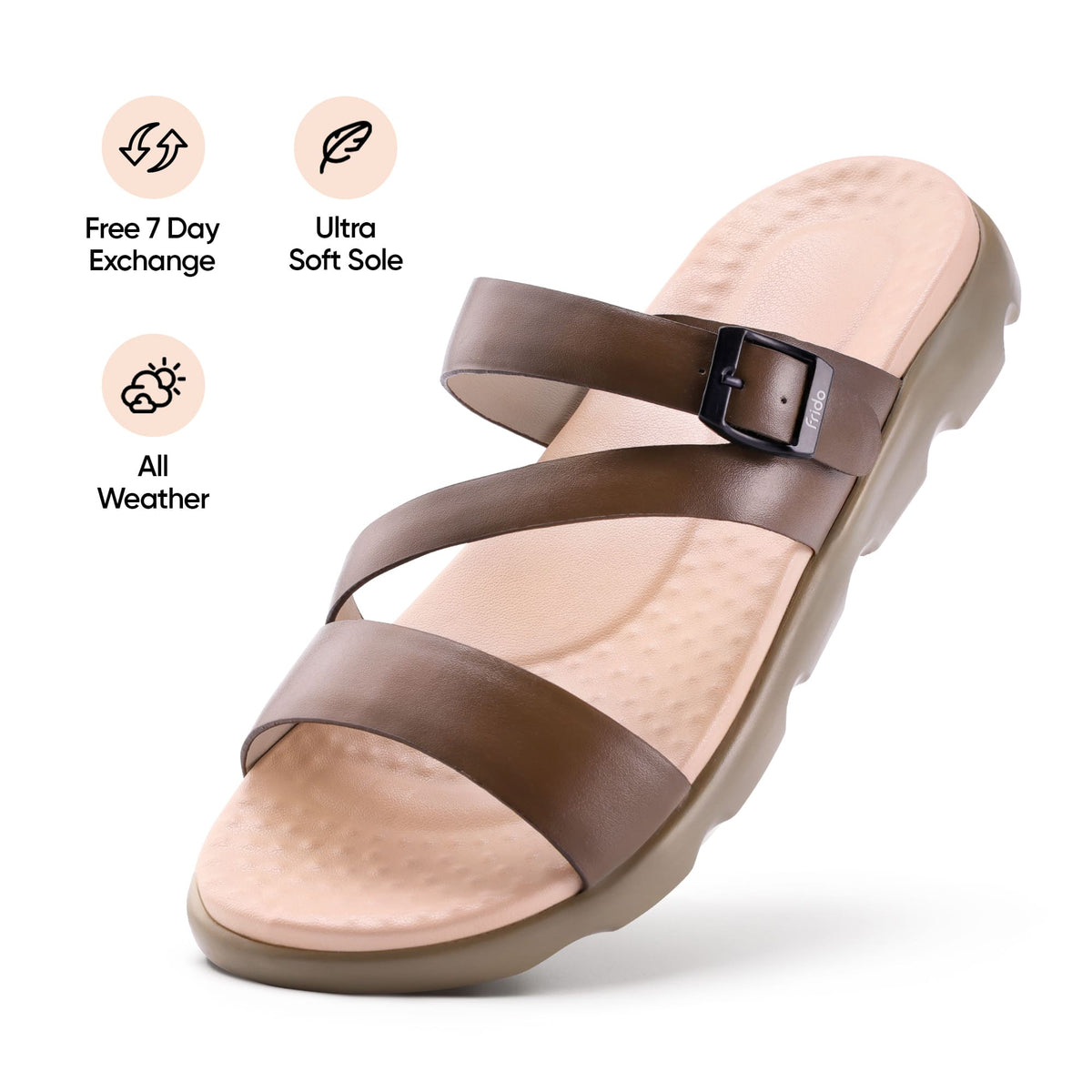 Frido Women's Cloud Comfort Sandal - Toeless
