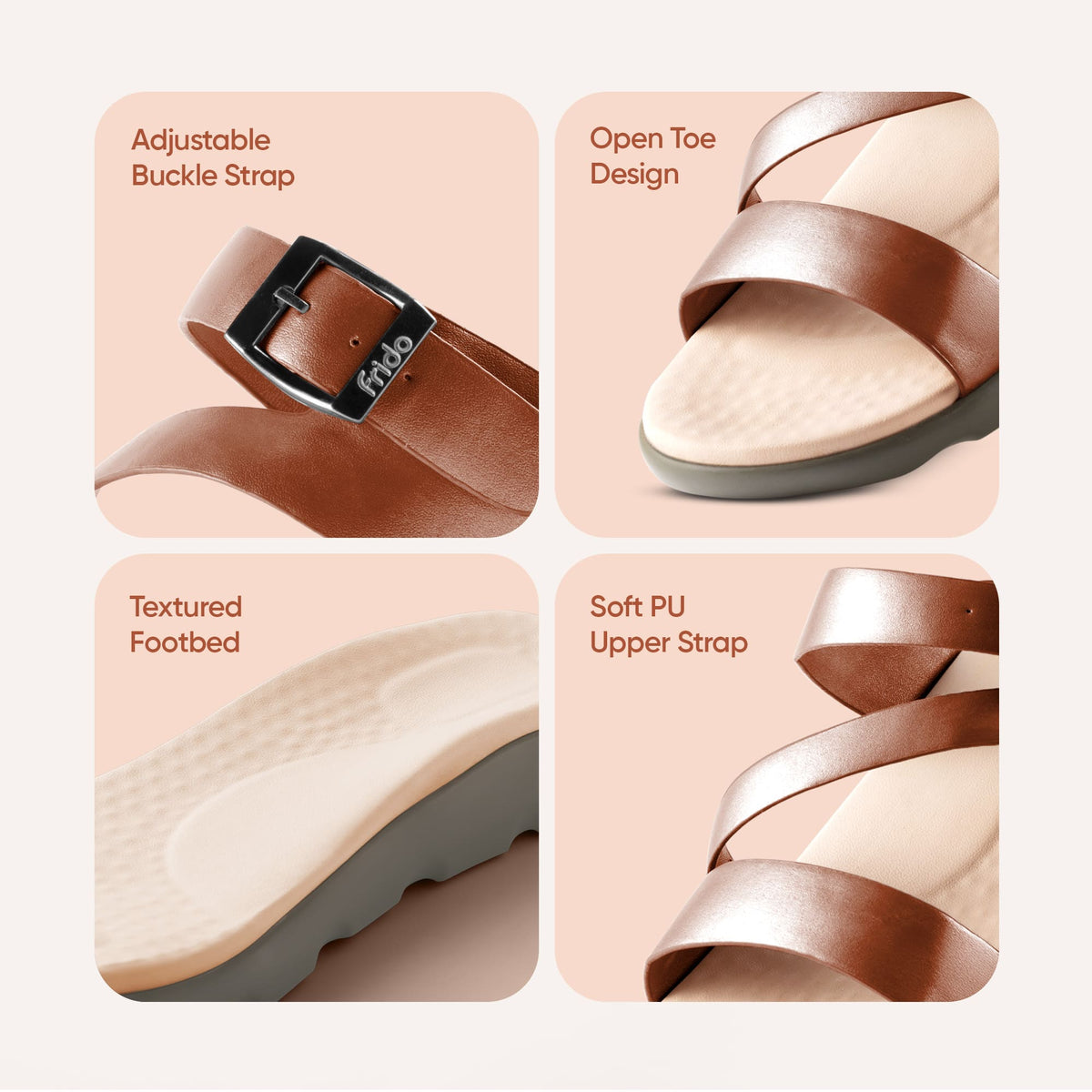 Frido Women's Cloud Comfort Sandal - Toeless