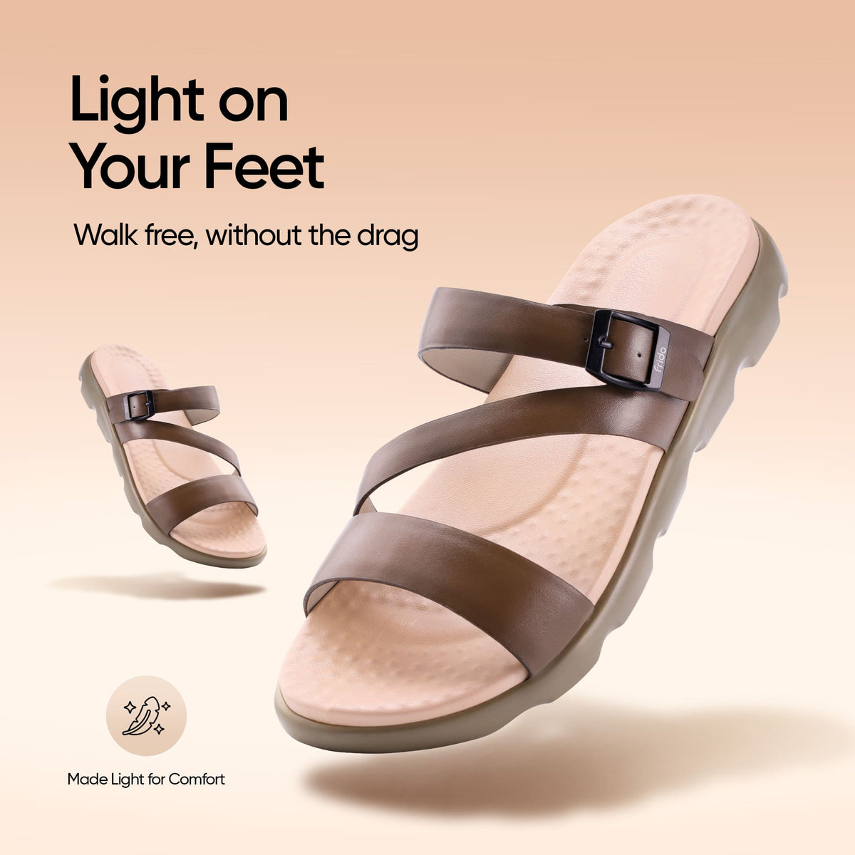 Frido Women's Cloud Comfort Sandal - Toeless