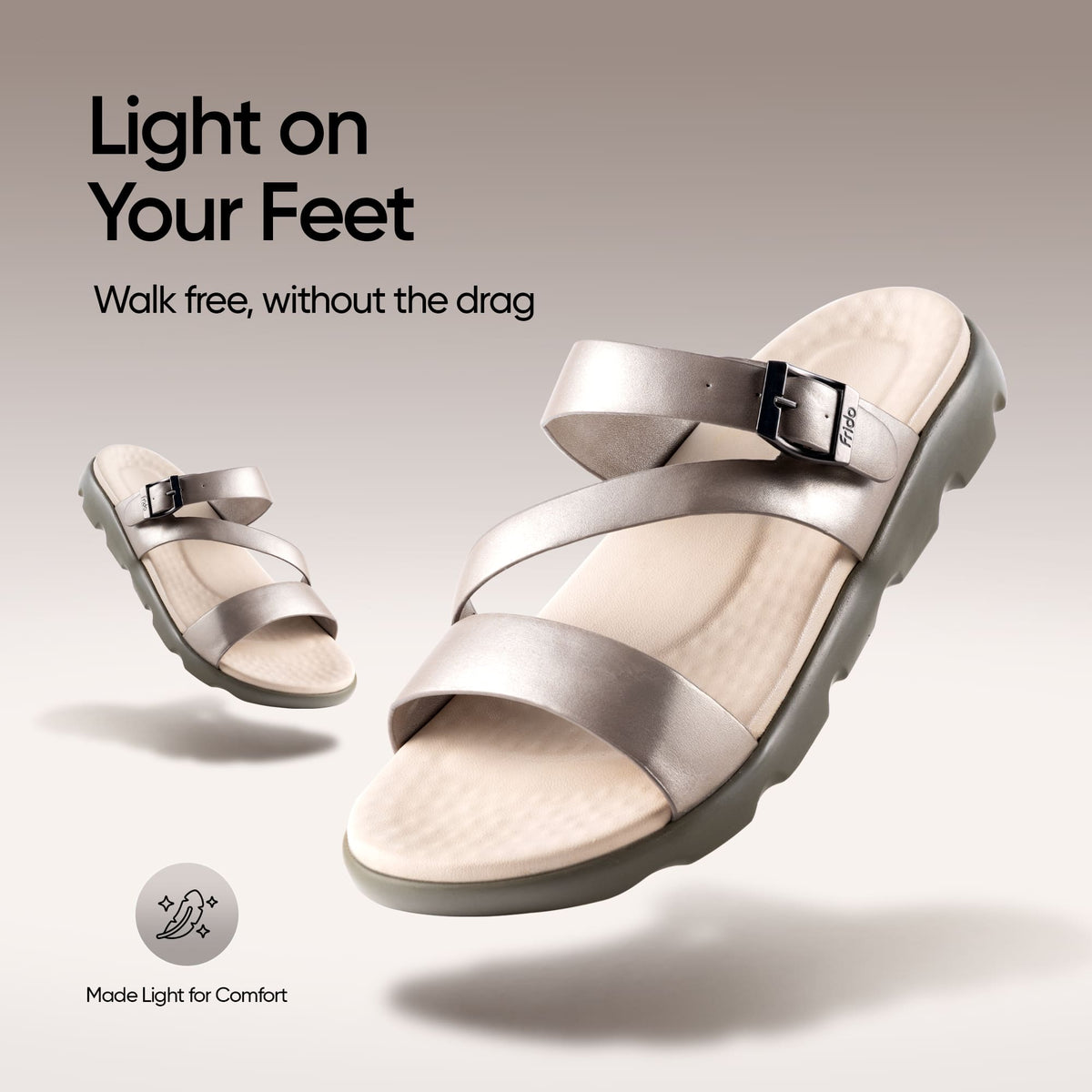 Frido Women's Cloud Comfort Sandal - Toeless