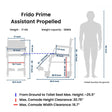 Prime FPA007 | Attendant Propelled Shower Commode Wheelchair