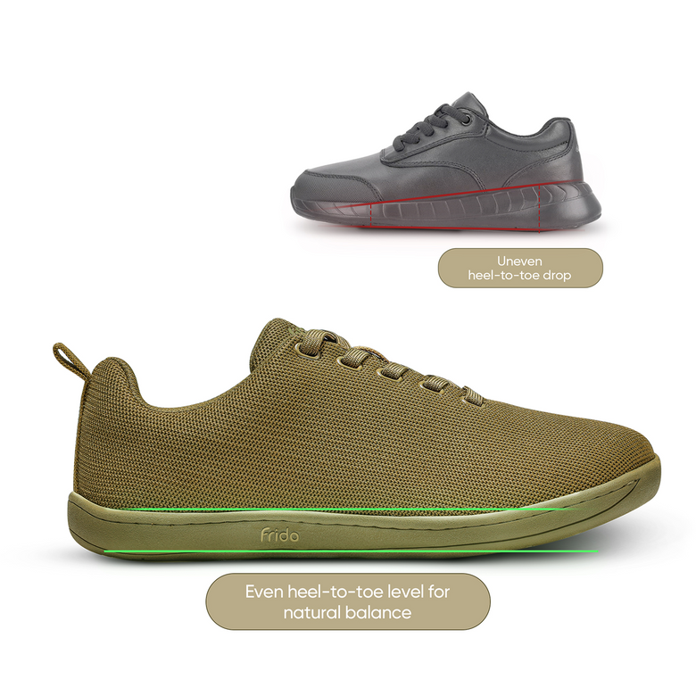 Zero-Drop Sole Improves Posture And Walking Gait