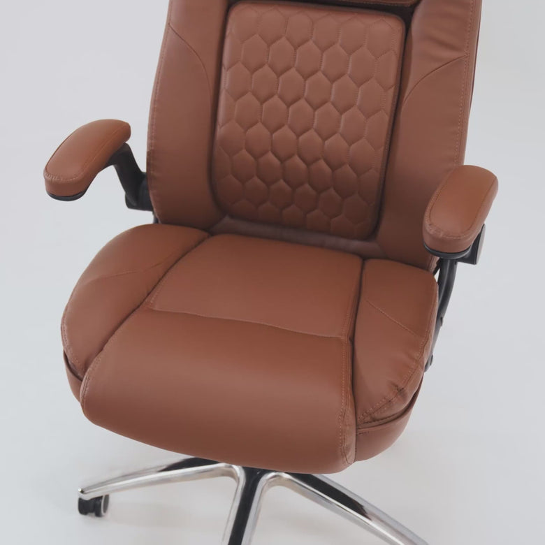 Executive-width, 21.8” seat for unrestricted movement