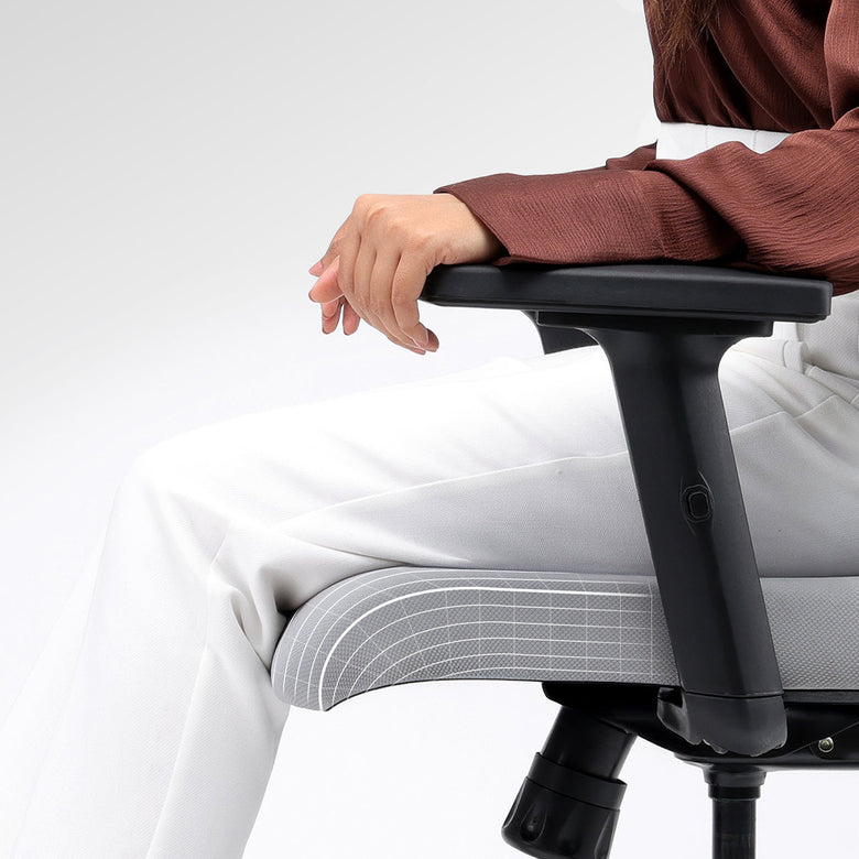 Reduces Thigh Pressure with  Waterfall Seat Edge